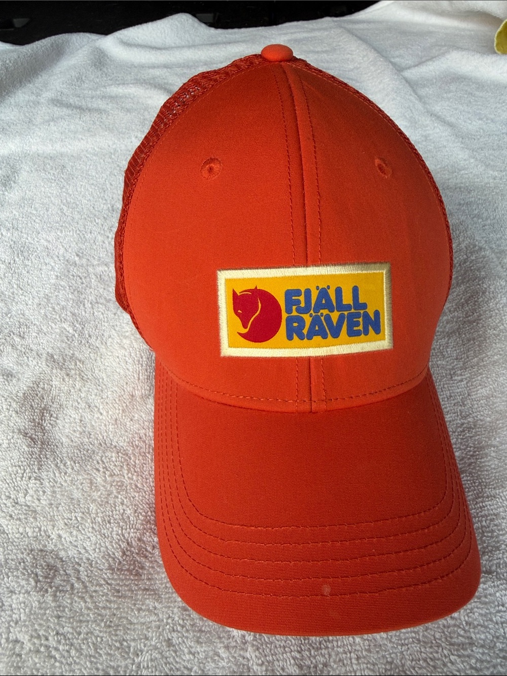 Fjällräven Vardag Langtradarkeps Orange SnapBack Trucker Cap